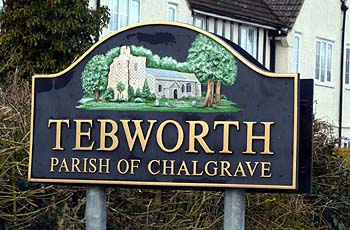 Tebworth sign